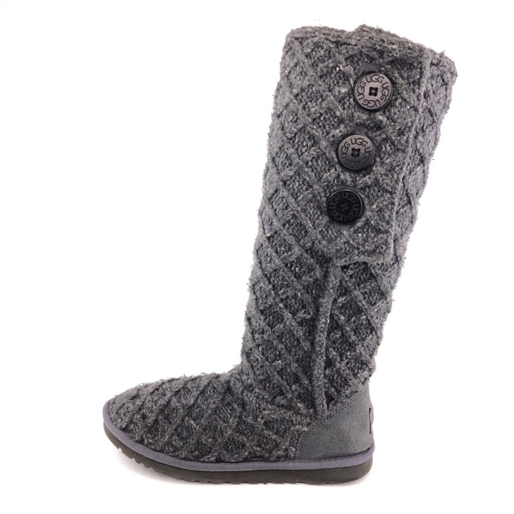 UGG Women's Cardy Charcoal Knit Boots